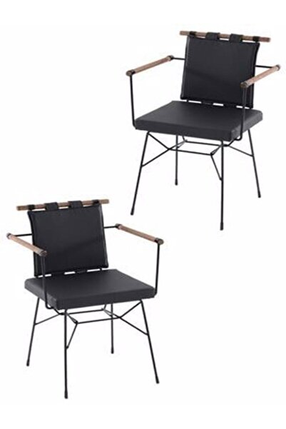 TAŞDEMİR MOBİLYA 2"li Penyez Sandalye Venedik Siyah