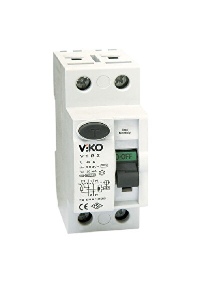 VİKO Vtr2-40300 2p 40a 300ma Kaçak Akım Koruma Rölesi