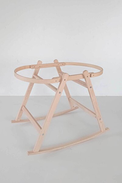 Babycom Naturel Ahşap Çemberli Beşik Standı