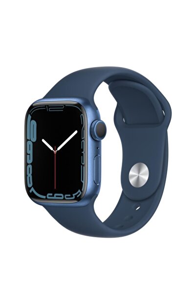 Apple Watch Series 7 Gps 41mm Mkn13tu/a Mavi Alüminyum Kasa - Koyu Abis Spor ...