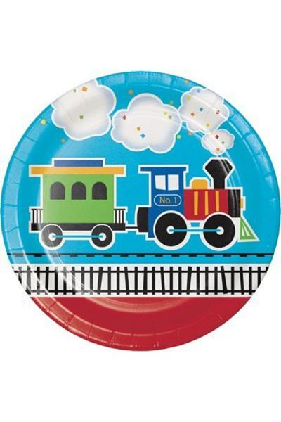 parti sürprizi My Trains Theme Plate 8 Pieces