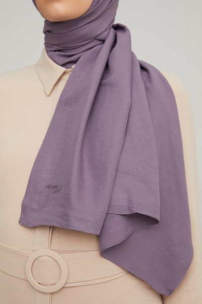 Armine Women's Purple Trend Cotton Jazz Shawl