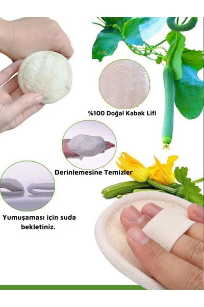 Ankaflex Natural Pumpkin Fiber Facial Scrub with Peeling Effect, Anti-Acne Facial Pumpkin Fiber Scrub 1 Piece