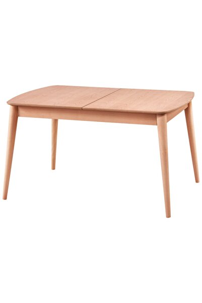 Evim-E Aksesuar Retro Konik Oval Köşeli Masa 90x140 Açılır Kapanır Ahşap Ham&cilasız