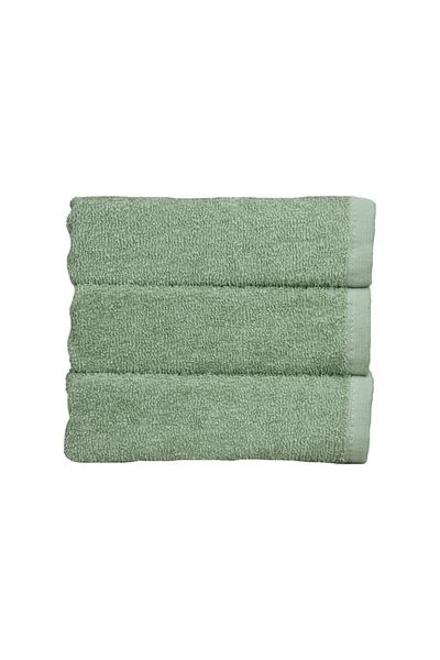Lucy and Home Green 3-Piece Makeup and Face Towel Set - 30x30 Cm