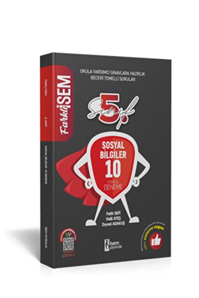 İsem Yayıncılık 2021 Farklı Isem 5. Sınıf Sosyal Bil. 10 Deneme