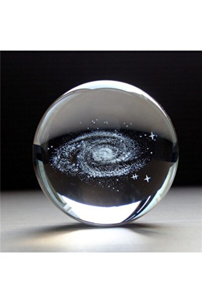 Genel Markalar Turkuaz Işıklı Cam Küre, Galaksi Toz Bulutu ve Nebula, 6 cm