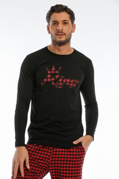 Moda Clubu Ανδρικό σετ πιτζάμες King καρό (ΜΠΟΡΕΙ ΝΑ ΚΑΤΑΣΚΕΥΑΣΤΕ ΠΙΤΖΑΜΕΣ ΖΕΥΓΟΣ) Slim Fit