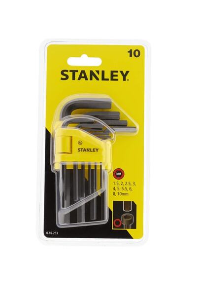 Stanley 0-69-253 10 Parça Allen Anahtar Takımı