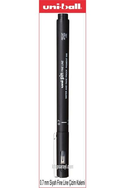 UNİ-BALL Uniball Fine Line 0.7 Mm Black Drawing Pen Pin 0.7-200(s)