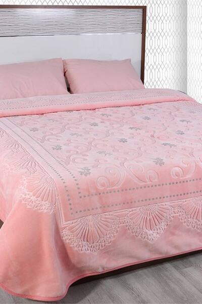 Merinos Pudra Pırıltı Çift Kişilik Battaniye