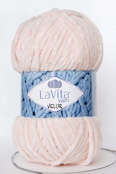 LaVita Yarn Velur Baby Velvet Amigurumi Πλεκτό Χειροποίητο Σπάνιο Taka Yarn (4141-OPEN POWDER)