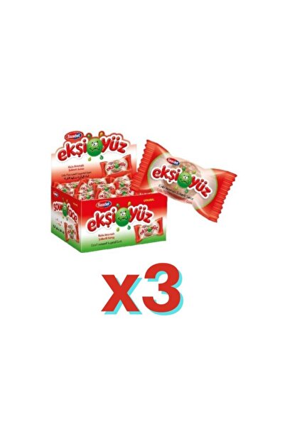 SAADET Ekşiyüz Sakız 100 Adet Kola 3 Paket