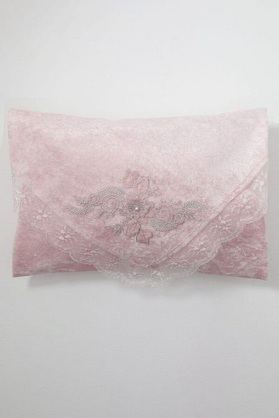 Fatih French Lace Velvet Bundle - Powder