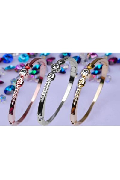 X-Lady Accessories Kombin Renk Büyük Taşlı Kelepçe Bileklik 762