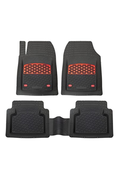 SAFİR Fiat Albea 2008 Lux 3d Havuzlu Paspas Kırmızı