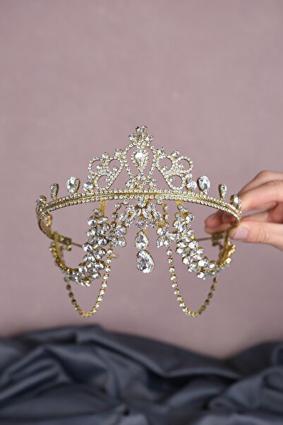 Limelia Hürrem Coroană de mireasă cu franjuri