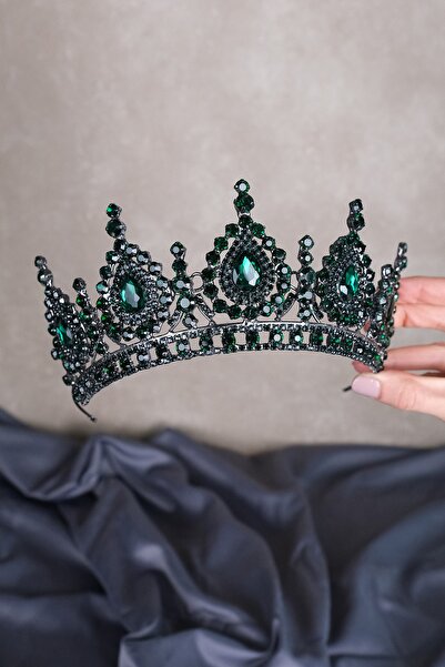 Limelia Coroana de mireasa cu henna din piatra de cristal Ahu Drop