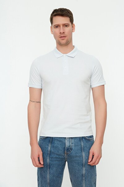 Trendyol Collection Polo T-shirt - Blue - Slim fit