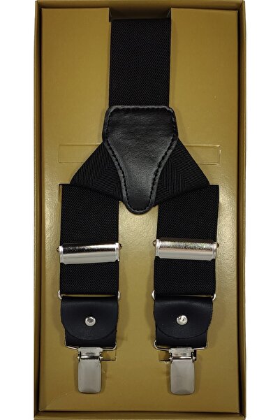 Le Voux Umeraș pentru pantaloni de culoare neagră Umeraș din cauciuc