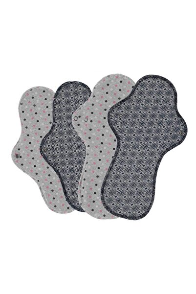 Genel Markalar Doğal Yıkanabilir Kadın Pedi 4'lü Krem [karışık]