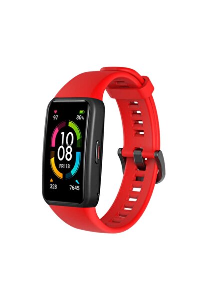 Kupa Huawei Band 5 / 6 Kordon Renkli Yumuşak Bileklik Şık Soft Pürüzsüz Kayış