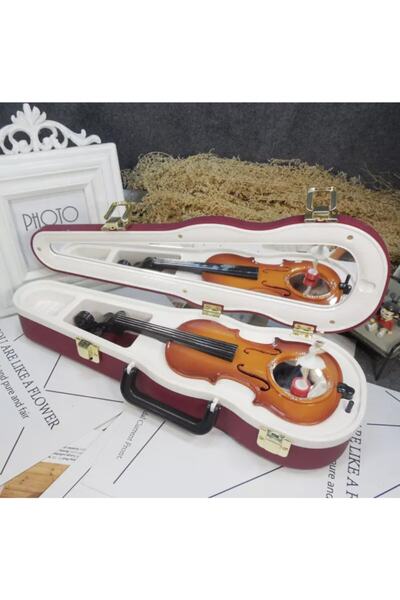Happystore Yüksek Dereceli Balerin Keman Saat Müzik Kutusu