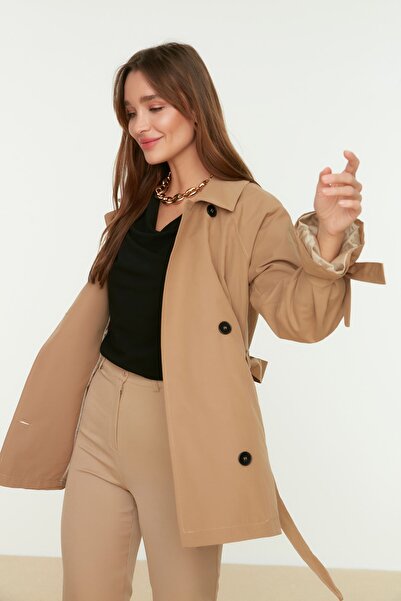 Trendyol Collection Trench Coat - Beige - Parkas