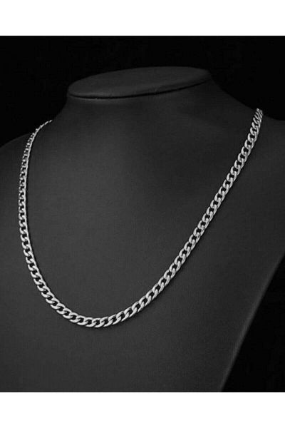 The Collection Unisex Stainless Silver Steel Chain