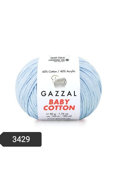 Gazzal Βρεφικό βαμβακερό νήμα Amigurumi Πλεκτό χειρός Σχοινί Punch Σχοινί πλεξίματος 50 gr 3429