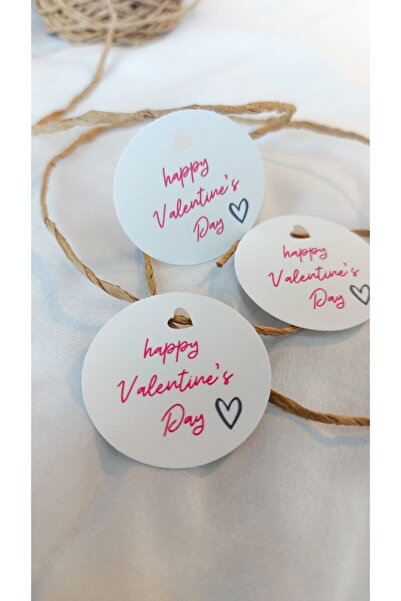 Çikoleyt Design Happy Valentine's Day - Valentine's Day Label - Perforated (4...