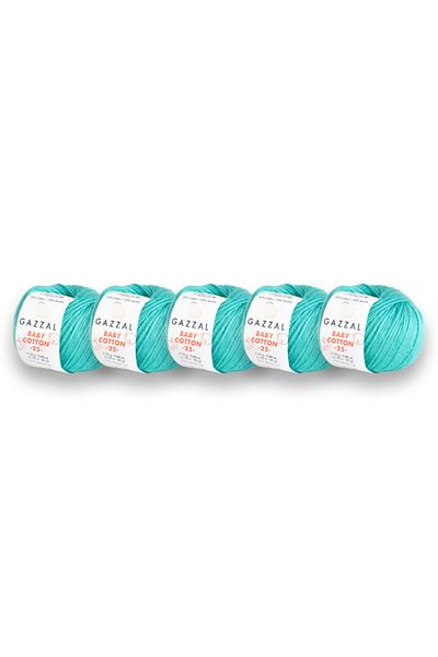 Gazzal Baby Cotton 25 gr Amigurimi, Punch 5 Pack Πλεκτό Σχοινί Χεριών (3426)
