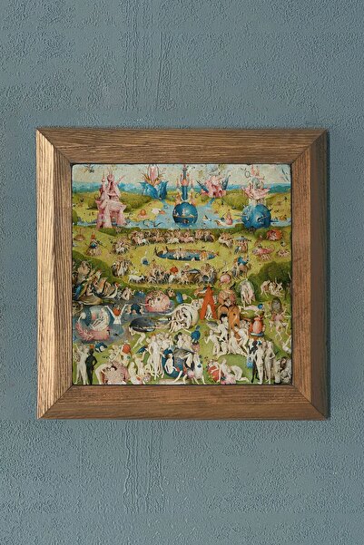 Oscar Stone Decor Masif Çerçeve Doğaltaş Tablo Garden Of Earthly Delights - D...