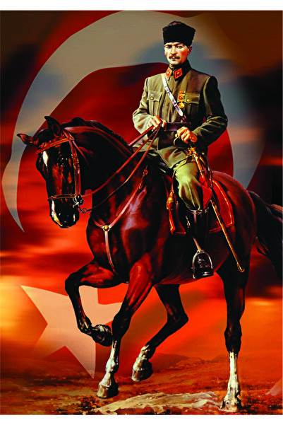 EserBayrak Atatürk Posteri Raşel Kumaş 300x450 Cm