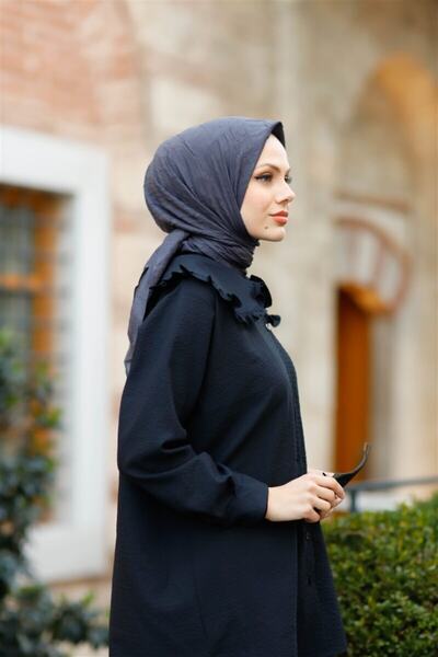 LİNASCARFS Bambu Kraş Şal Füme