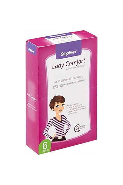 StopEver Lady Comfort Warming Pad for Menstrual Pain 12 Pack of 6