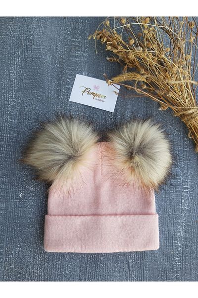 pempem bandana Powder Natural Pompom Beret