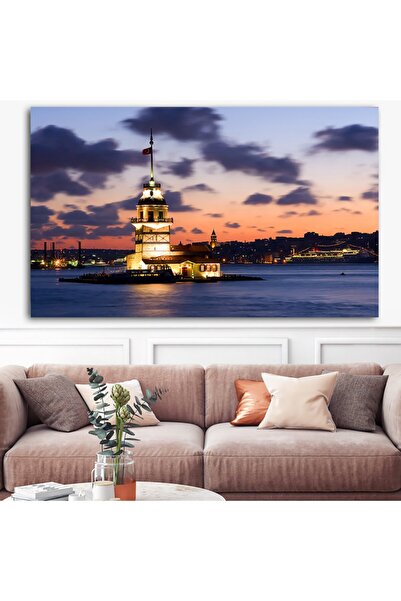 Sebenta Dev Boyut Kız Kulesi Kanvas Tablo