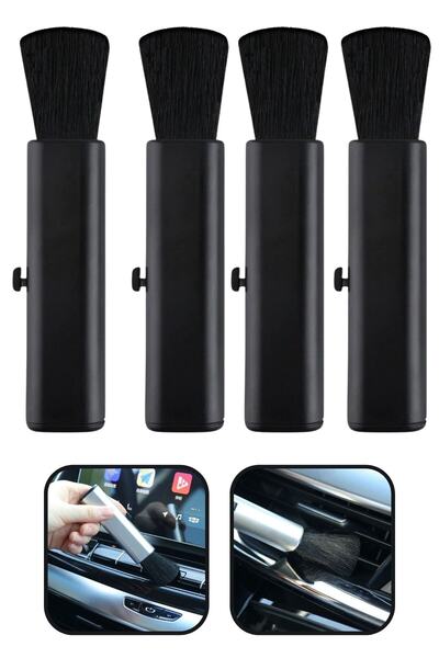 Buffer ® 4Pcs Resealable Auto Care Vehicle Car Detail Cleaning Brush