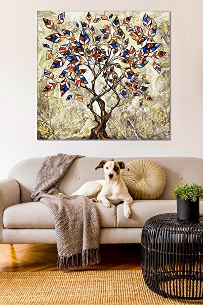 VeraStore Hayat Ağaç Sanatsal Baskı Kanvas Tablo