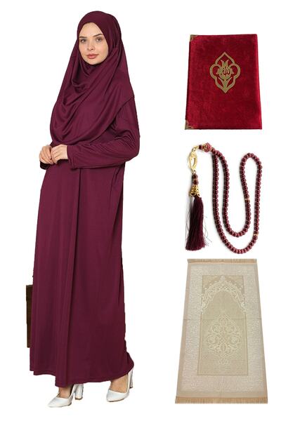 medipek Σετ προσευχής - φόρεμα, χαλί προσευχής και μαργαριταρένιες χάντρες προσευχής