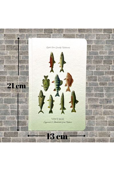 Gıpta Vintage Hard Cover Notebook 13x21 120 Sheets Ruled