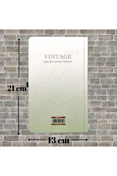 Gıpta Vintage Hard Cover Notebook 13x21 120 Sheets Ruled