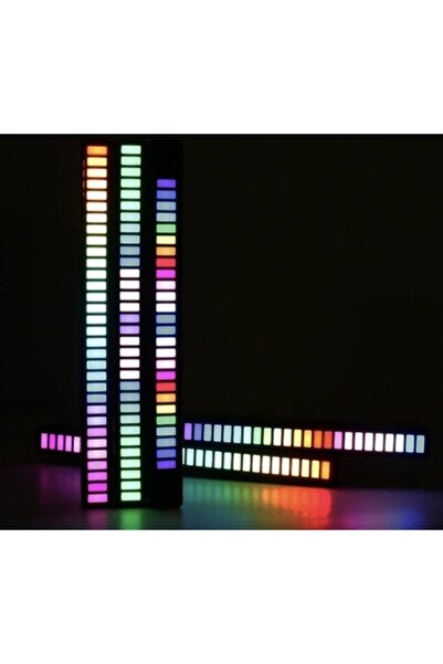 RGB Müzik Ses Ritim Işığı Araba Ev Disko Ses Led Ritim Şerit Işığı Ses