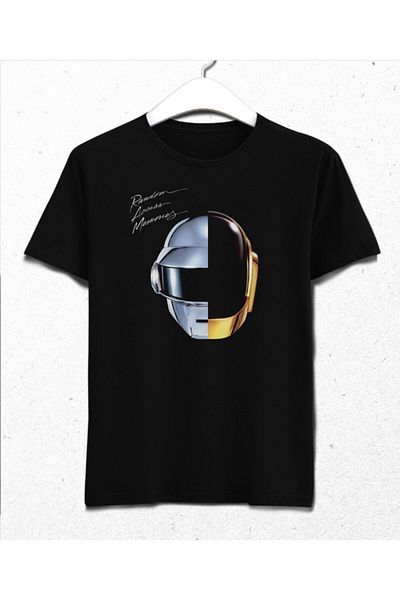 Basmatik Daft Punk Randon Access Men's Black T-Shirt