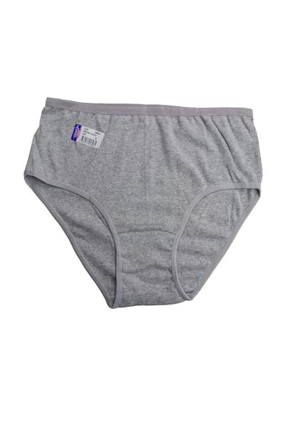 Sedef Women's Rib Gray 3-Piece Bato Panties S1047