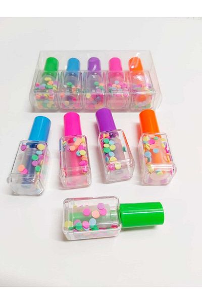 Misyon Nail Polish Model 5 Pack Neon Color Highlighter