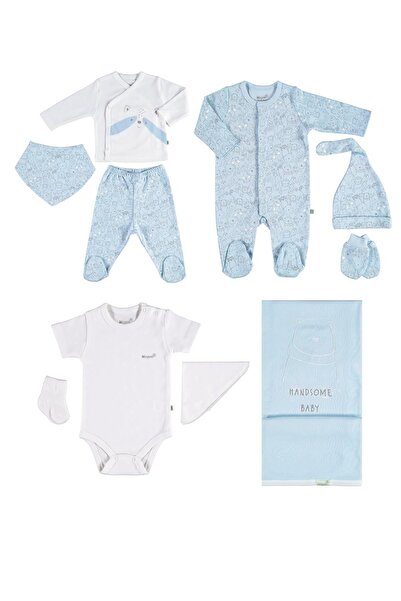 Bibaby Özyazıcı Tekstil Handsome Animals 10lu Set 63193 Ekru Mavi Ürün Yenido...