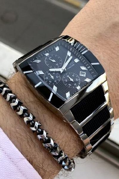 Ferrucci Men's Silver Wrist Watch and Bracelet Gift - Steel Band Agr730