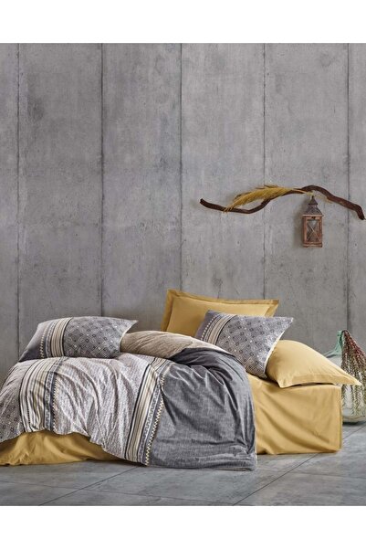 Cotton Box طقم غطاء لحاف مزدوج من Ranforce Soil باللون البيج